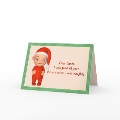 Dear Santa Christmas Card