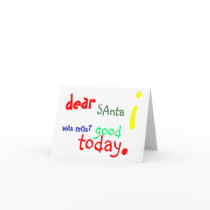 Dear Santa Christmas Card
