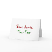 Dear Santa Custom Greeting Card