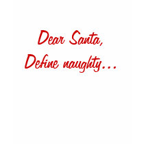 Dear Santa,Define naughty... t-shirts