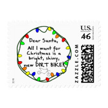 Dear Santa Dirt Bike postage