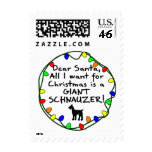 Dear Santa Giant Schnauzer postage