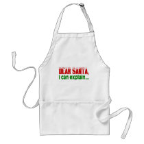 Dear Santa I Can Explain aprons by CelebrationZazzle Dear Santa I Can Explain aprons