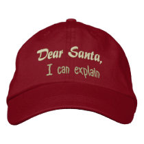 Dear Santa,, I can explain embroidered hats by EmbroideredGifts4You Dear Santa,, I can explain embroidered hats