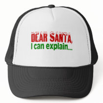 Dear Santa I Can Explain hats by CelebrationZazzle Dear Santa I Can Explain hats