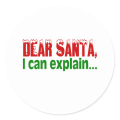 Dear Santa, I Can Explain Sticker