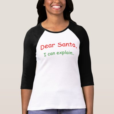 Dear Santa I can explain Tshirts