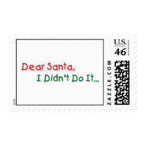 Dear Santa, I Didn't Do It postage