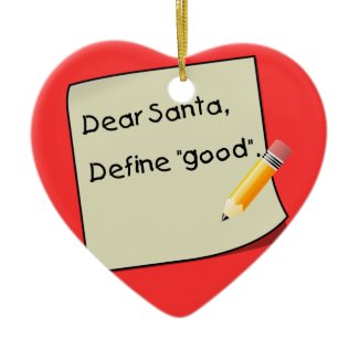 Dear Santa letter Heart Ornament ornament