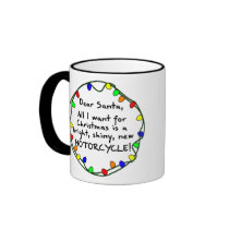 Dear Santa Motorcycle mugs by RabidMX Dear Santa Motorcycle mugs