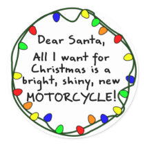 Dear Santa Motorcycle stickers by RabidMX Dear Santa Motorcycle stickers
