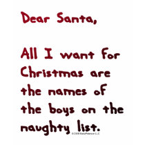 Dear Santa Naughty Boys List Hoodie t-shirts