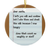 Dear Santa Ornament ornament