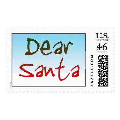 Dear Santa Postage Stamp by TDSwhite