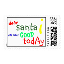 Dear Santa Postage Stamp by Quill_And_Me Dear Santa Postage Stamp