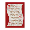 Dear Santa, Postcard