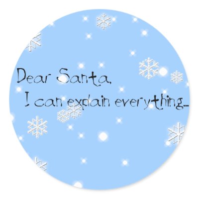 Dear Santa Sticker