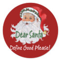 Dear Santa stickers