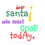 Dear Santa Stickers