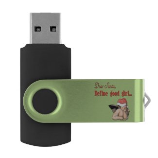 Dear Santa Swivel USB 2.0 Flash Drive