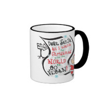 Dear Santa Vegan Wish Mugs