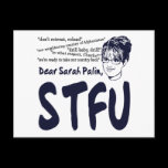 Dear Sarah, STFU postcards