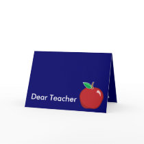 Dear Teacher-Customize cards