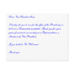 Dear Vice President Gore, I hereby ask you to run. postcards