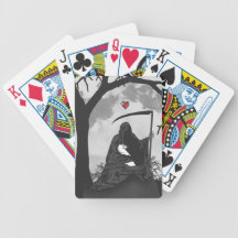 DEATH AND HIS BUNNY POKER CARDS