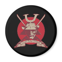 Death Before Dishonor Samurai magnets