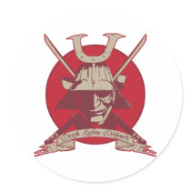 Death Before Dishonor Samurai stickers