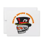 Death Before Dishonor Skull &amp; Tophat Custom Invite