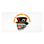 Death Before Dishonor Skull &amp; Tophat Photo Greeting Card