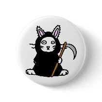 Death Bunny buttons by FbodStudios Death Bunny buttons