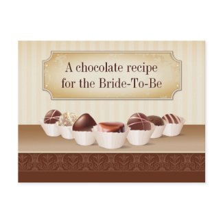 Death by Chocolate Recipe Post Card