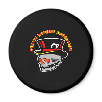 Death Dishonor Skull Black magnets by WhiteTiger_LLC Death Dishonor Skull Black magnets