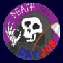 Death Finds A Day Job Cartoon Sticker