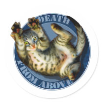 Death From Above kitty stickers