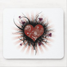 Death heart mouse pad