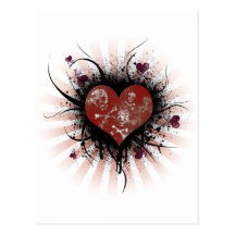 Death heart postcard