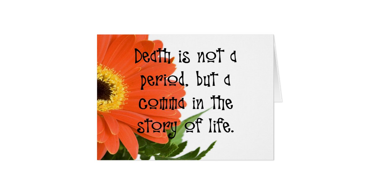 Death is Not the End Card | Zazzle