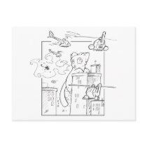 Death Kitten postcards by JollyJack Death Kitten postcards