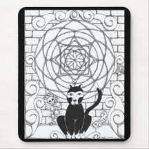 Death - Kitty of the Apocalypse Mouse Mats