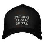 DEATH METAL EMBROIDERED BASEBALL CAP