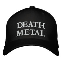 DEATH METAL embroidered hats