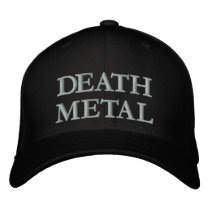 DEATH METAL embroidered hats