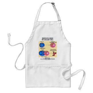 Death Of A Virus By A Killer T Cell (Immunology) Apron