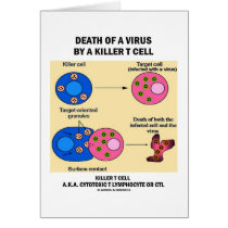Death Of A Virus By A Killer T Cell (Immunology) cards by wordsunwords Death Of A Virus By A Killer T Cell (Immunology) cards