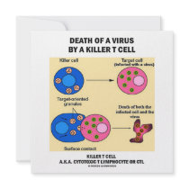 Death Of A Virus By A Killer T Cell (Immunology) invitations