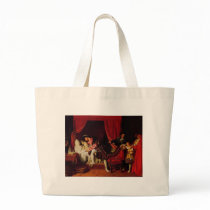 Death of Leonardo Canvas Bags